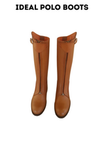 Classic Tan Long Riding Boots – Custom Fit | Premium Leather