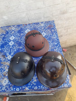 Premium Leather Riding Helmet
