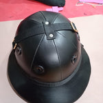 Premium Leather Riding Helmet