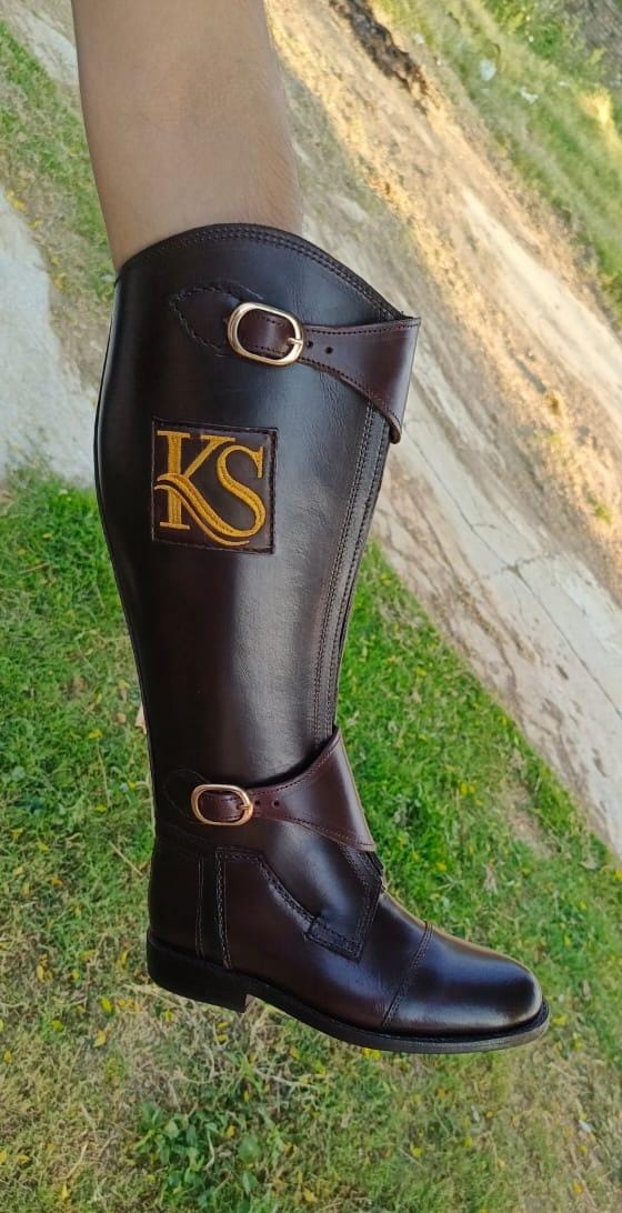 Premium Custom Riding Boots – with intial