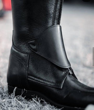 Custom Black Riding Boot – Premium Leather Craftsmanship