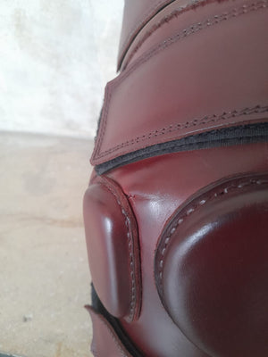 Custom Ribbed Brown Riding Boots – Premium Leather