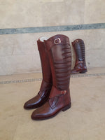 Custom Ribbed Polo Riding Boots -  Premium Quality