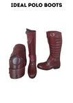 Custom Ribbed Brown Riding Boots – Premium Leather